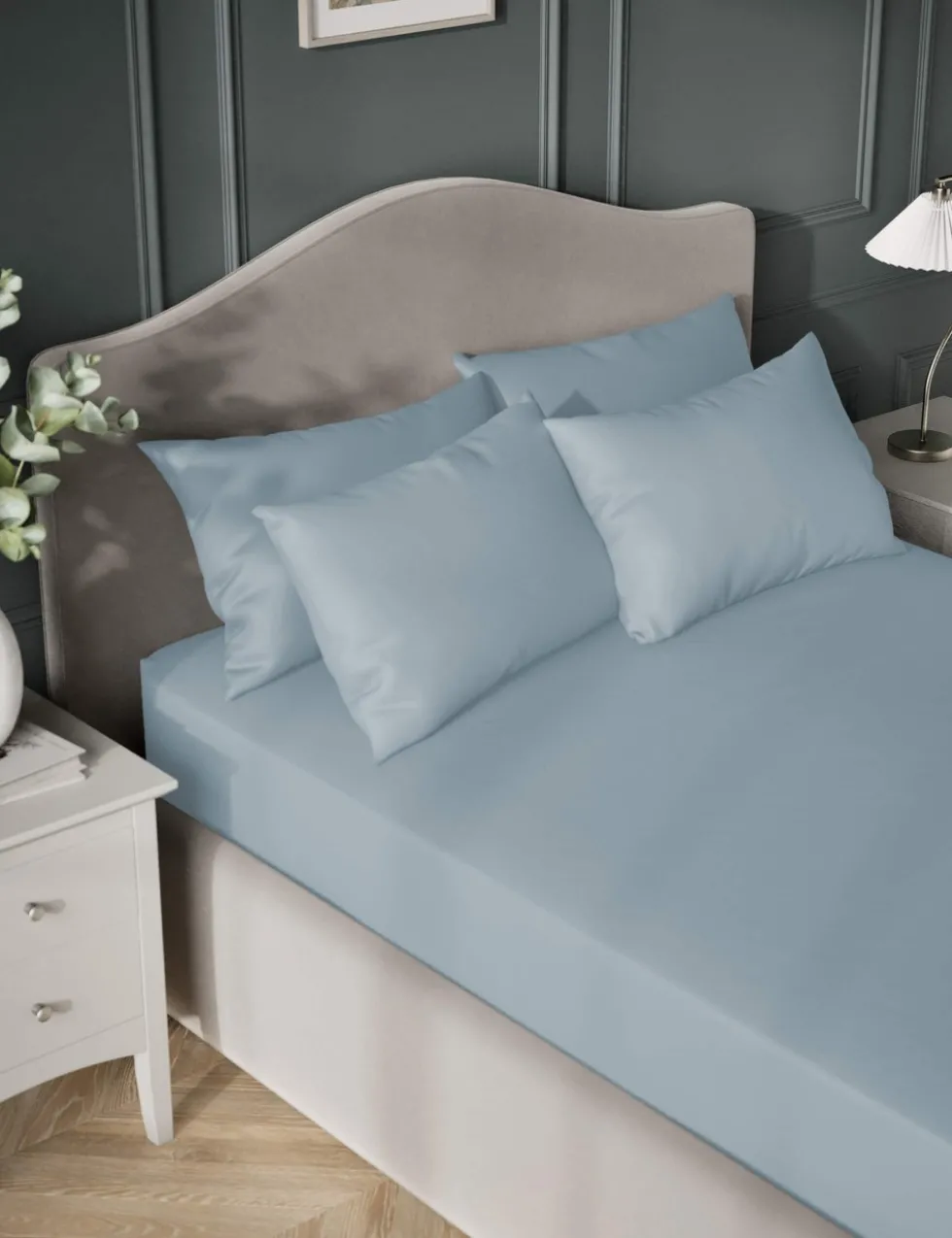 Egyptian Cotton Sateen 400 Thread Count Extra Deep Fitted Sheet