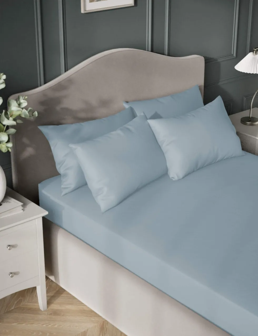 Egyptian Cotton Sateen 400 Thread Count Deep Fitted Sheet