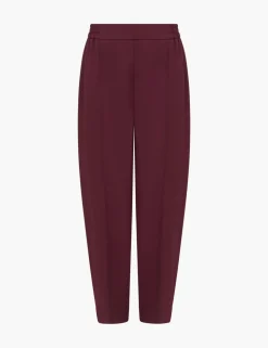 Elasticated Waist Barrel Leg Trousers