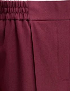 Elasticated Waist Barrel Leg Trousers