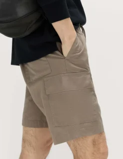 Elasticated Waist Ripstop Cargo Shorts