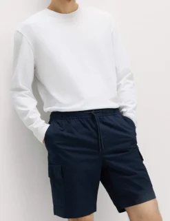Elasticated Waist Ripstop Cargo Shorts