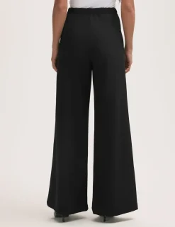 Elasticated Waist Wide Leg Trousers