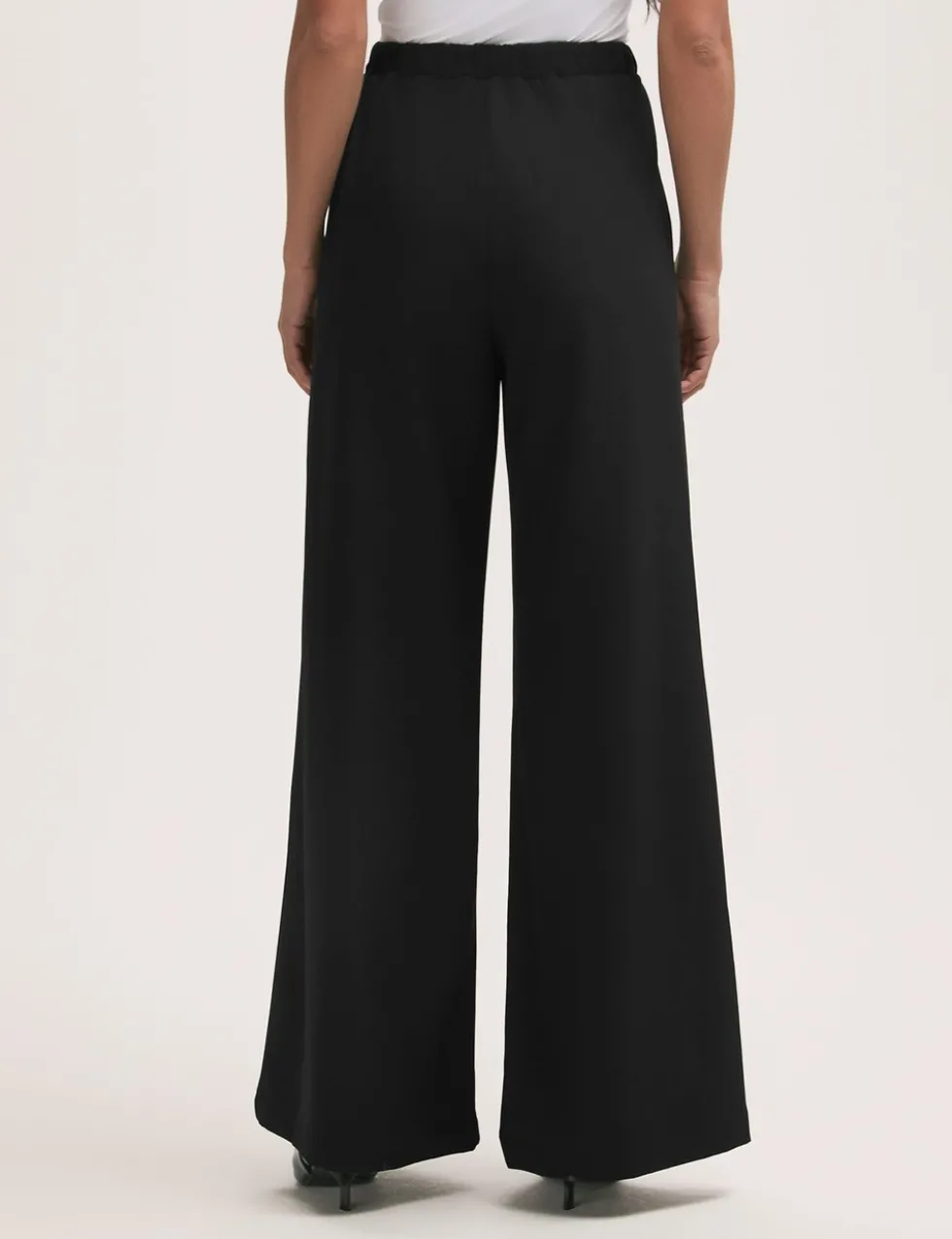 Elasticated Waist Wide Leg Trousers