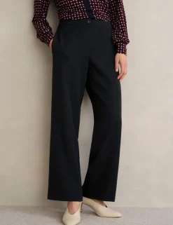 Elasticated Waist Wide Leg Trousers