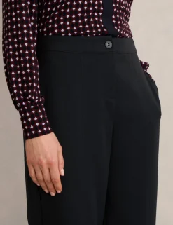 Elasticated Waist Wide Leg Trousers