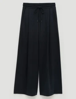Elasticated Waist Wide Leg Trousers