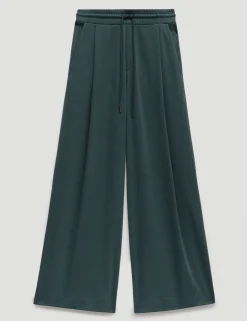 Elasticated Waist Wide Leg Trousers