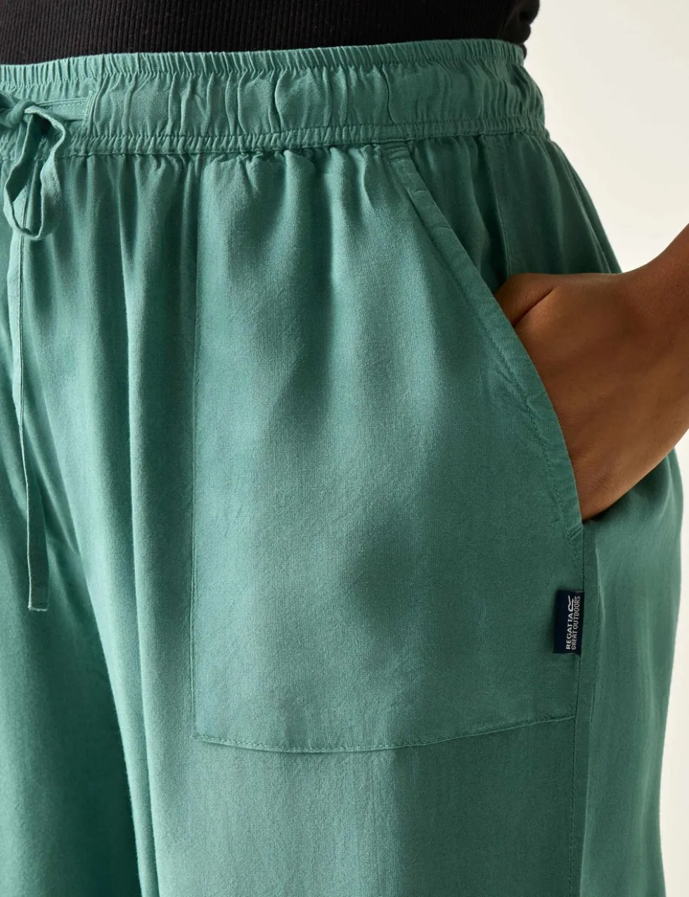 Elbrie Drawstring Straight Leg Trousers