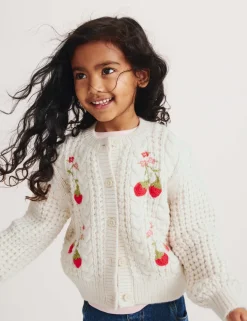 Embellished Chunky Knitted Cardigan (2-8 Yrs)