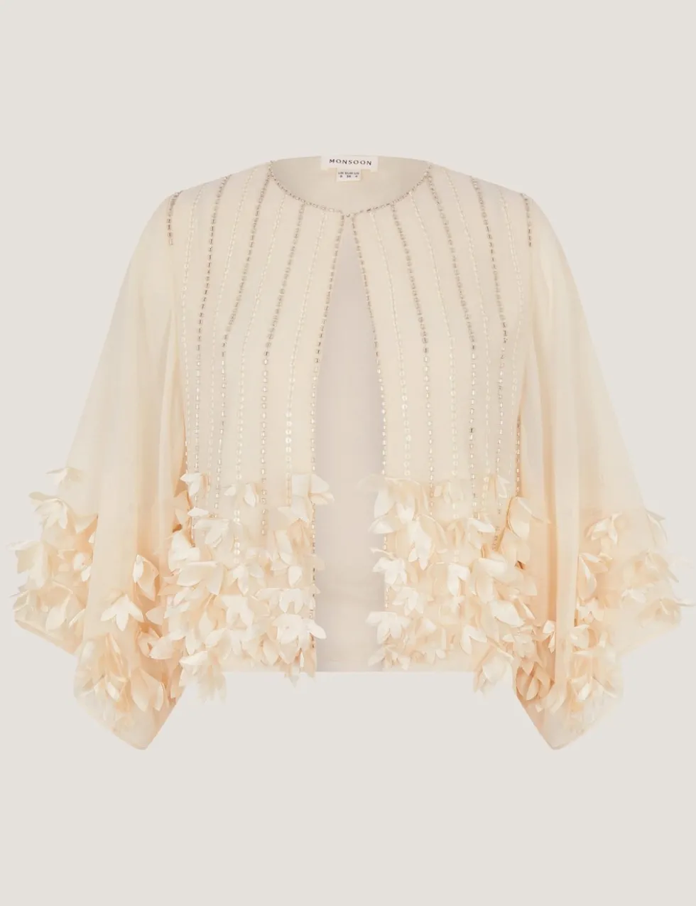 Embellished Collarless Jacket
