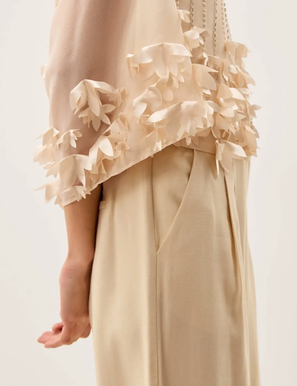 Embellished Collarless Jacket