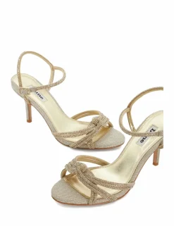 Embellished Stiletto Heel Sandals