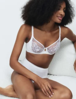 Embrace Embroidered Wired Full Cup Bra A-E