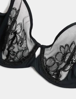 Embrace Embroidered Wired Full Cup Bra A-E