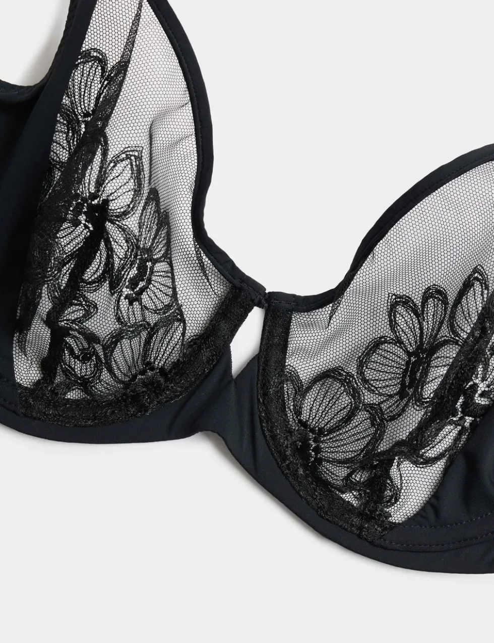 Embrace Embroidered Wired Full Cup Bra A-E
