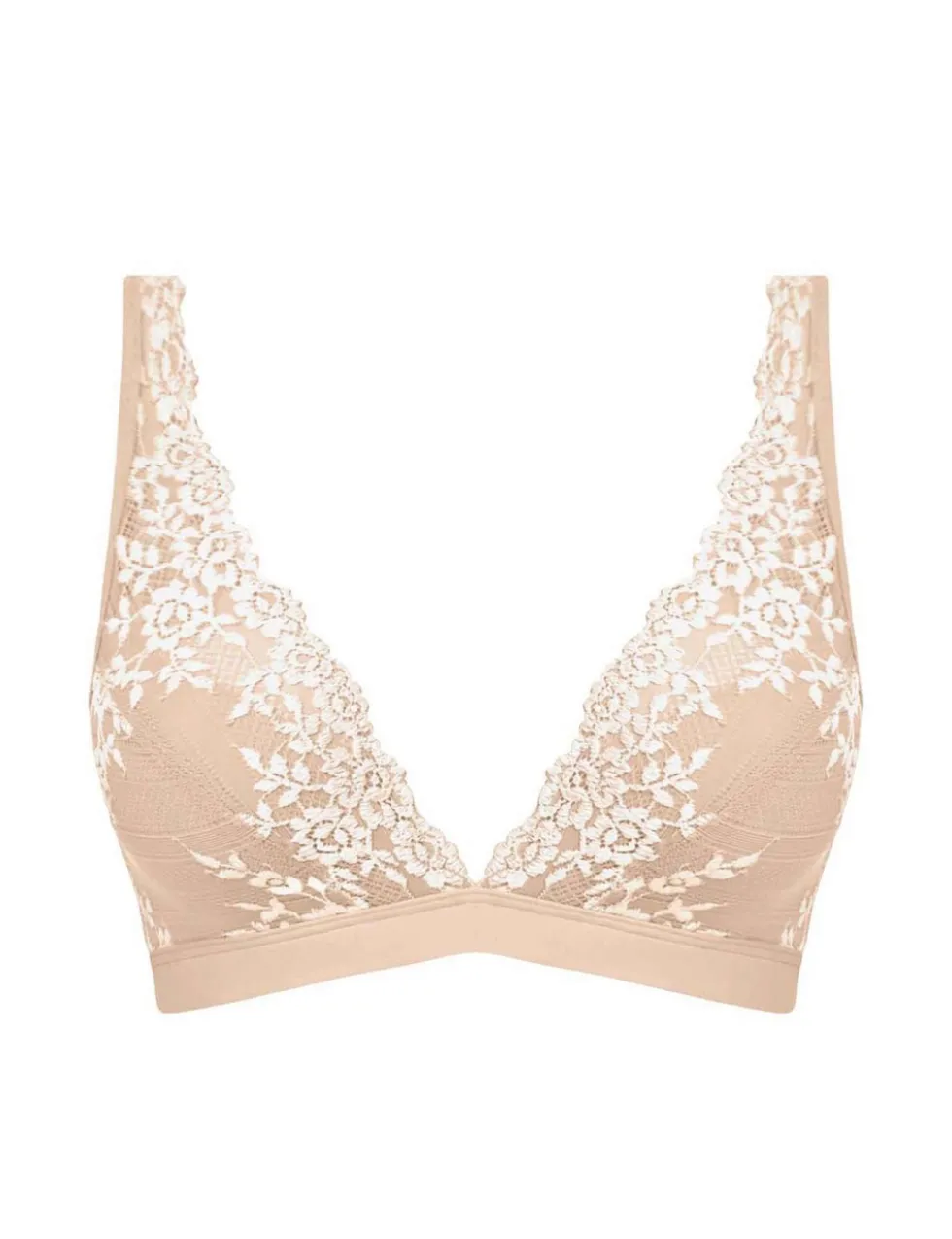 Embrace Floral Lace Non Wired Plunge Bra