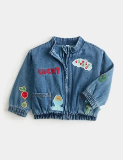 Embroidered Badge Denim Jacket (0-5 Yrs)
