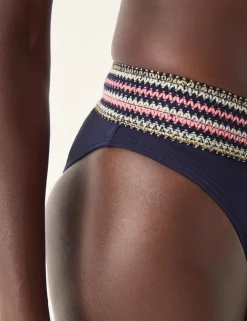 Embroidered Bikini Bottoms