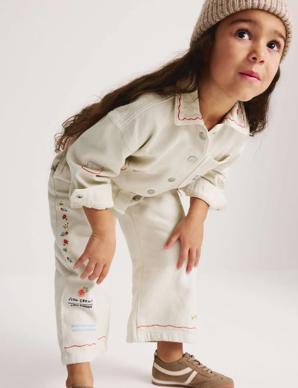 Embroidered Denim Jacket (1-8 Yrs)