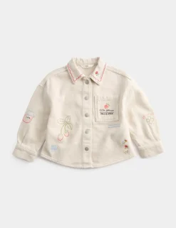 Embroidered Denim Jacket (1-8 Yrs)