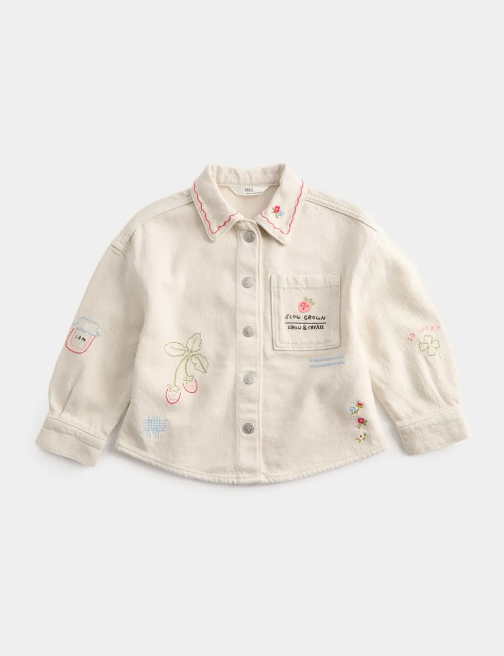 Embroidered Denim Jacket (1-8 Yrs)