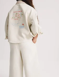 Embroidered Denim Jacket (1-8 Yrs)