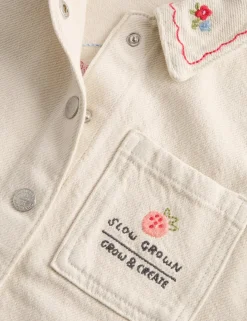 Embroidered Denim Jacket (1-8 Yrs)