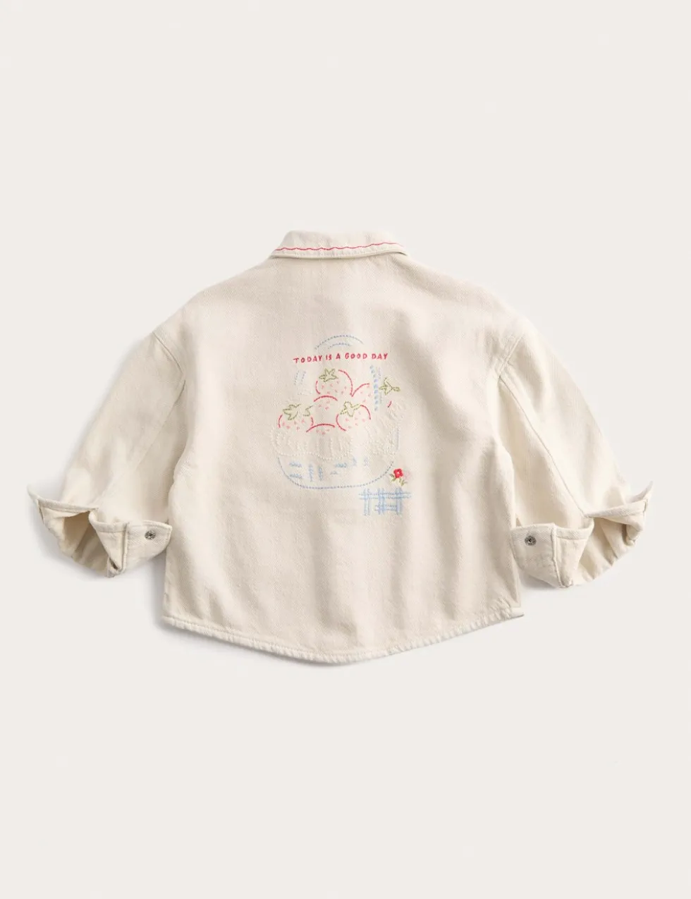 Embroidered Denim Jacket (1-8 Yrs)