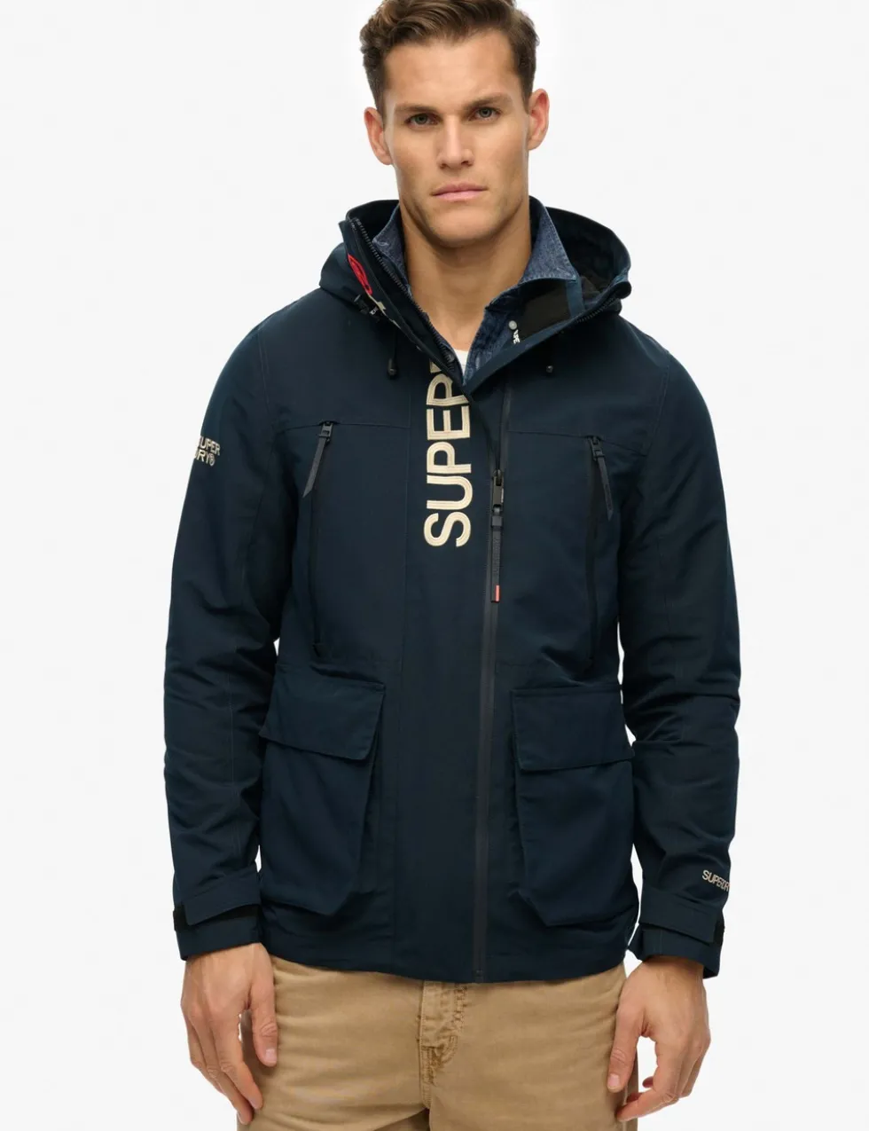 Embroidered Hooded Ultimate Windbreaker Coat