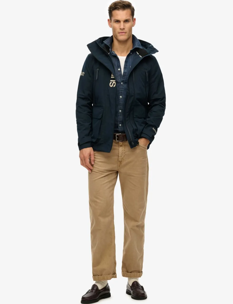 Embroidered Hooded Ultimate Windbreaker Coat