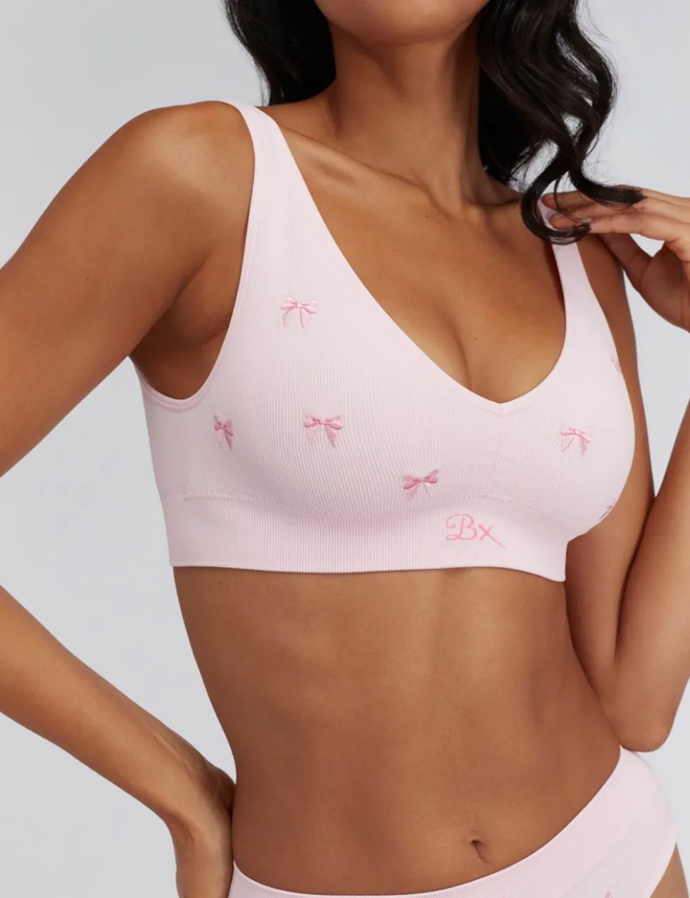 Embroidered Seamless Non Wired Bralette (A-E)