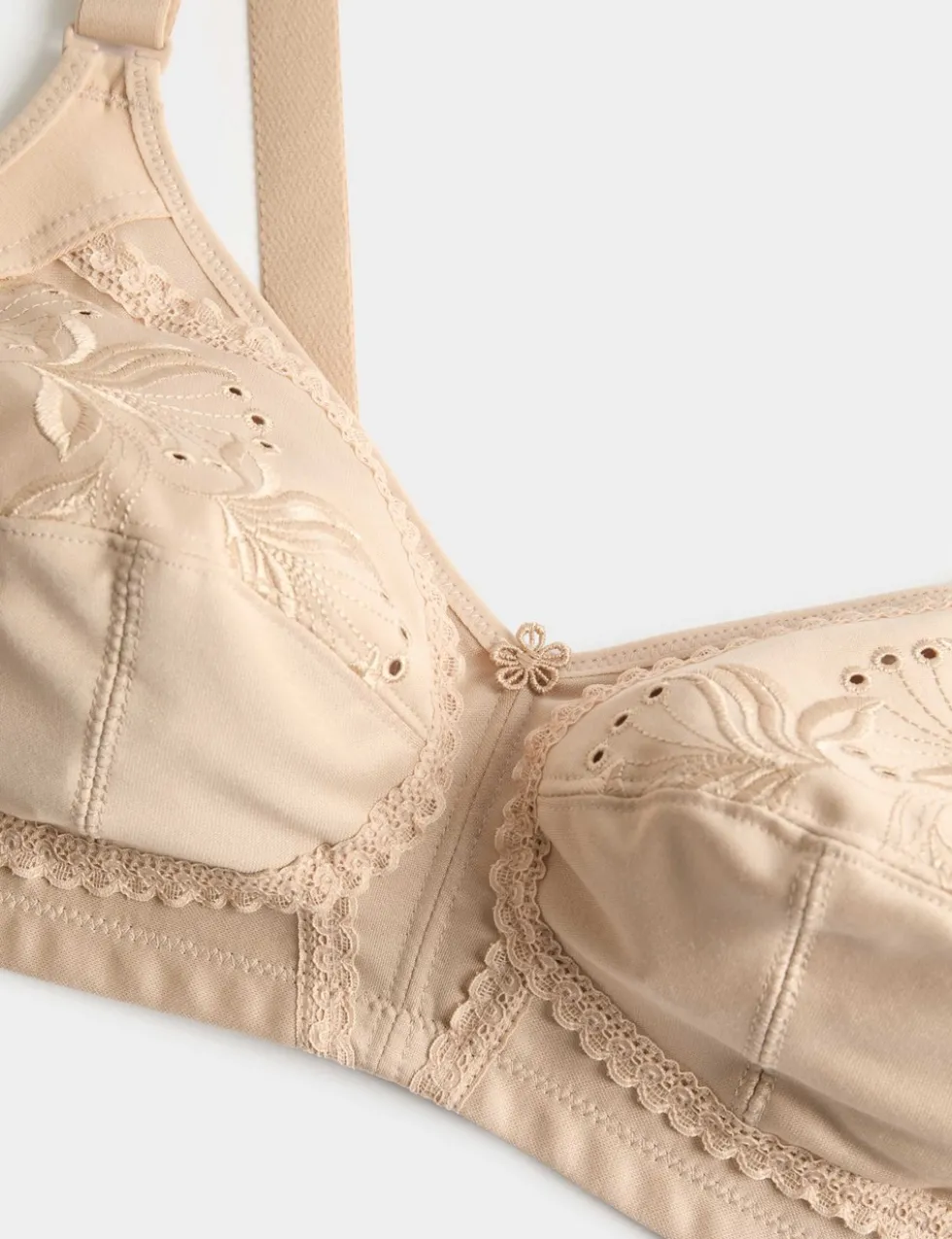 Embroidered Total Support Full Cup Bra (A-K)