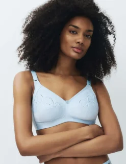 Embroidered Total Support Full Cup Bra (A-K)
