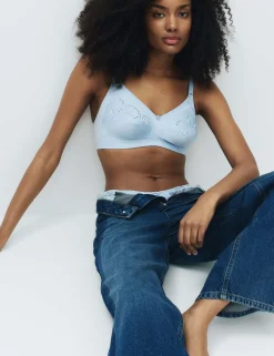 Embroidered Total Support Full Cup Bra (A-K)