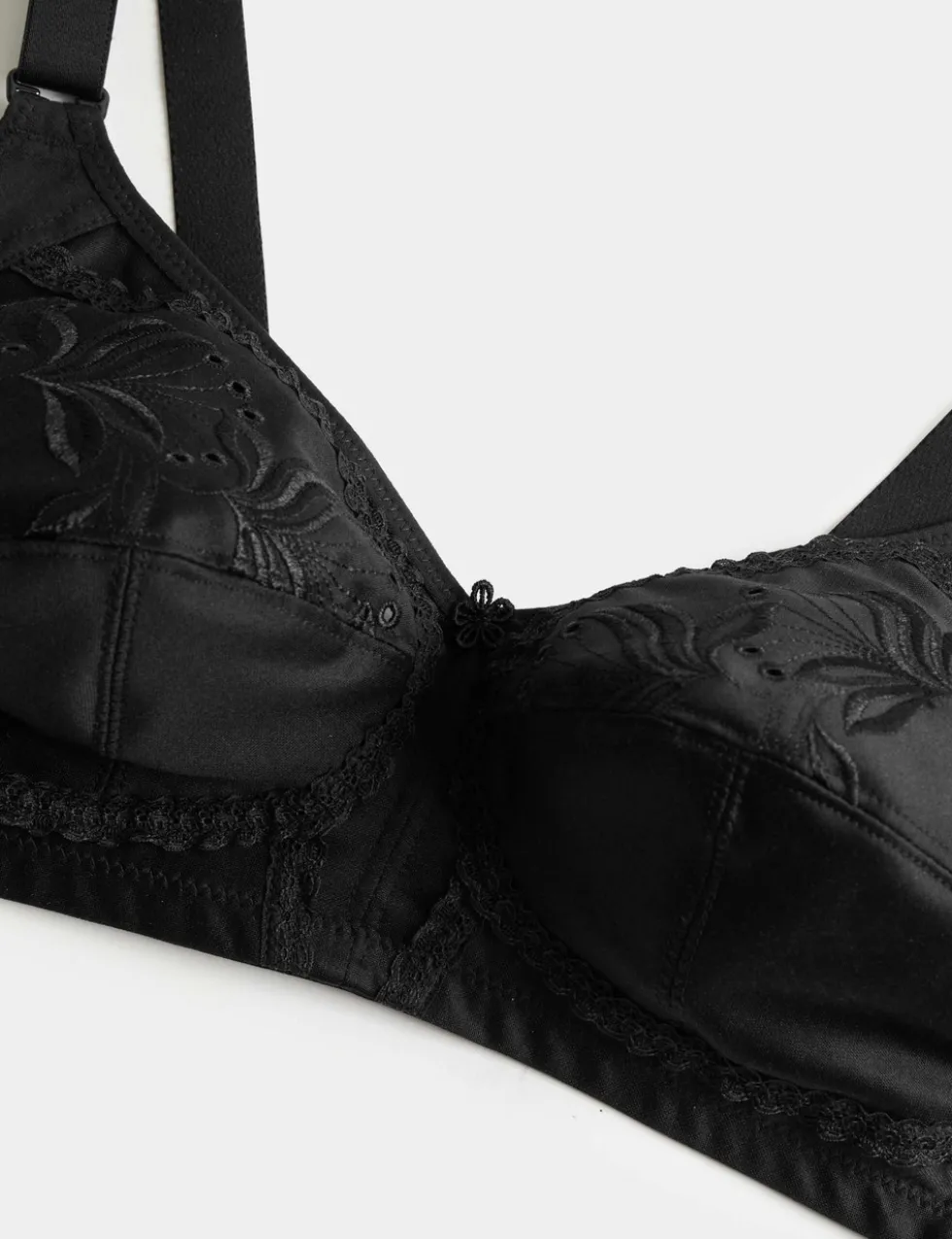 Embroidered Total Support Full Cup Bra (A-K)