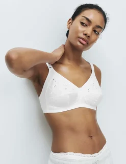 Embroidered Total Support Full Cup Bra (A-K)