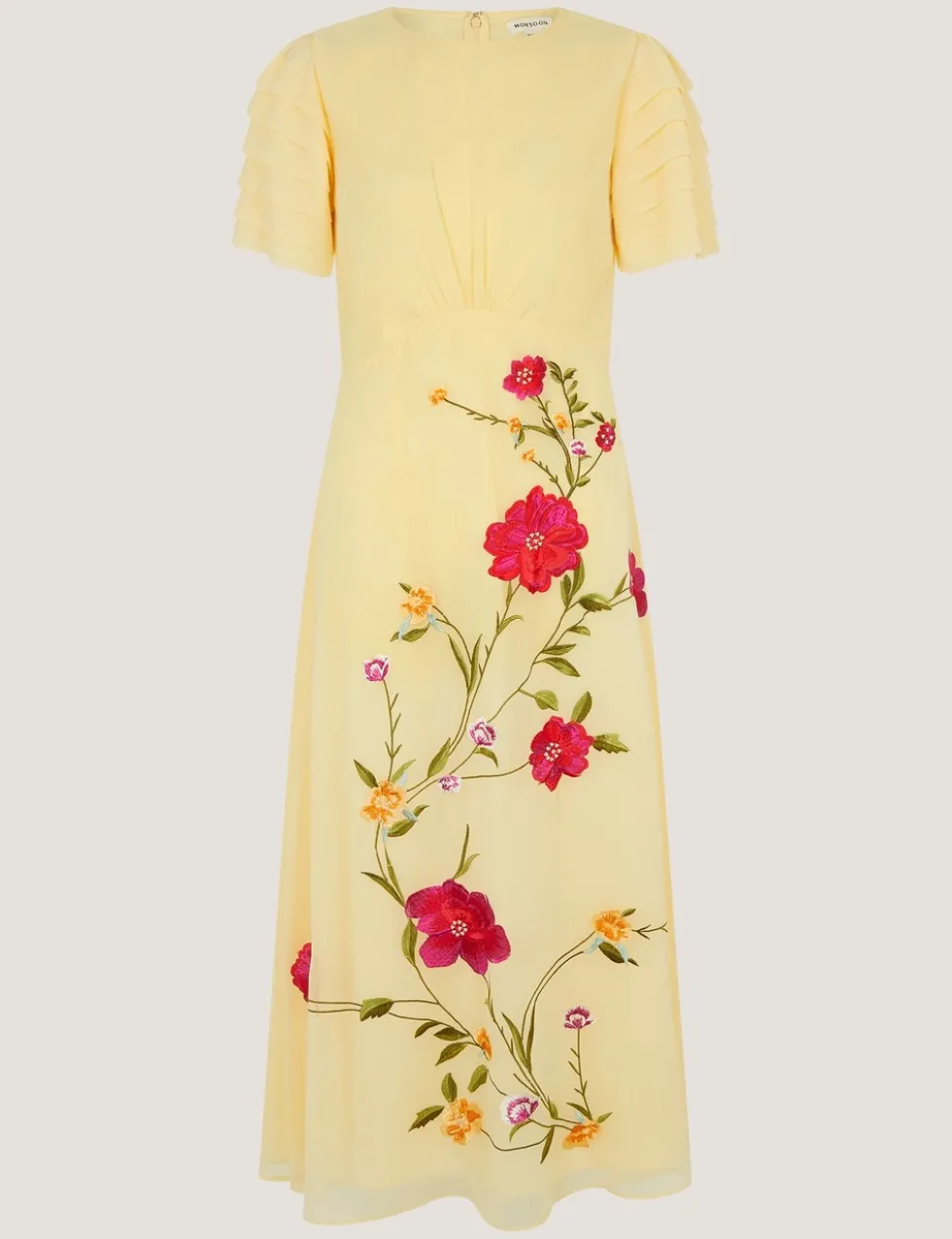EmbroideredMidi Tea Dress