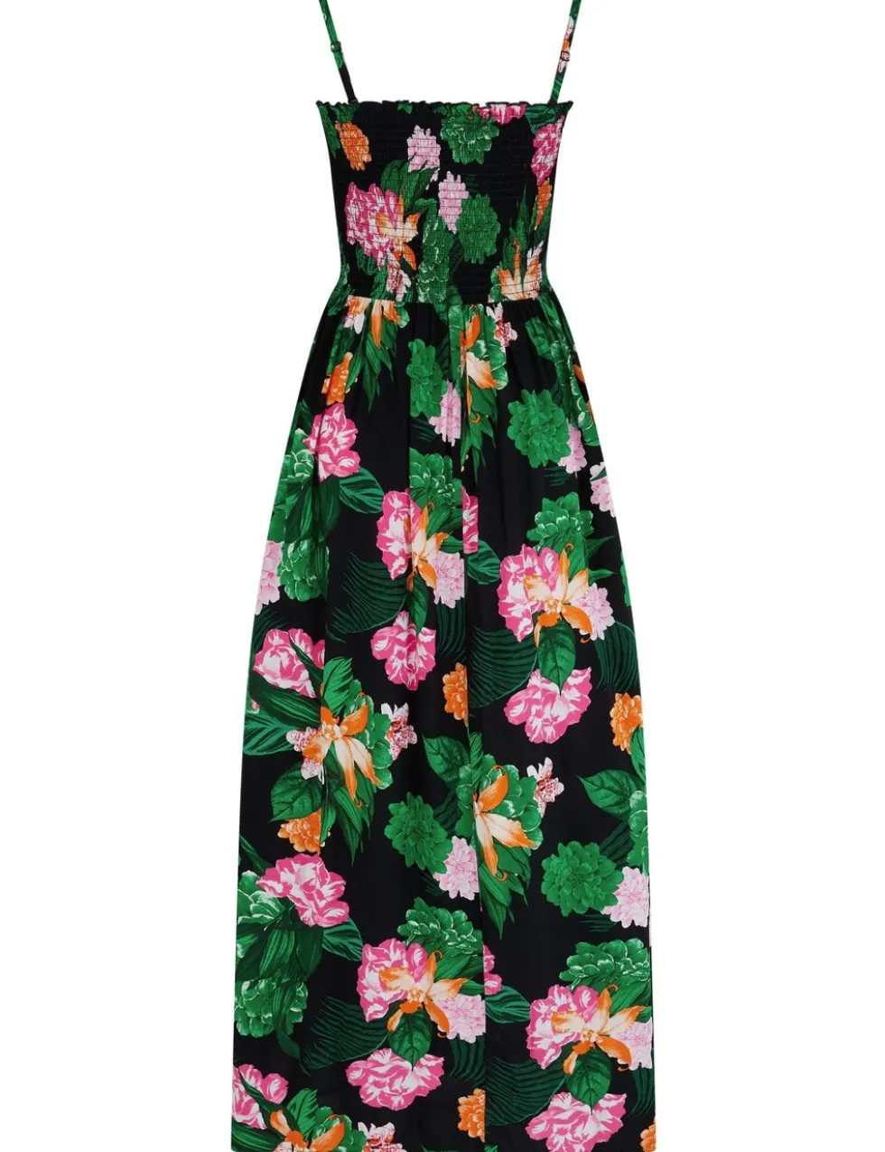 Emma Strapless Shirred Maxi Beach Dress