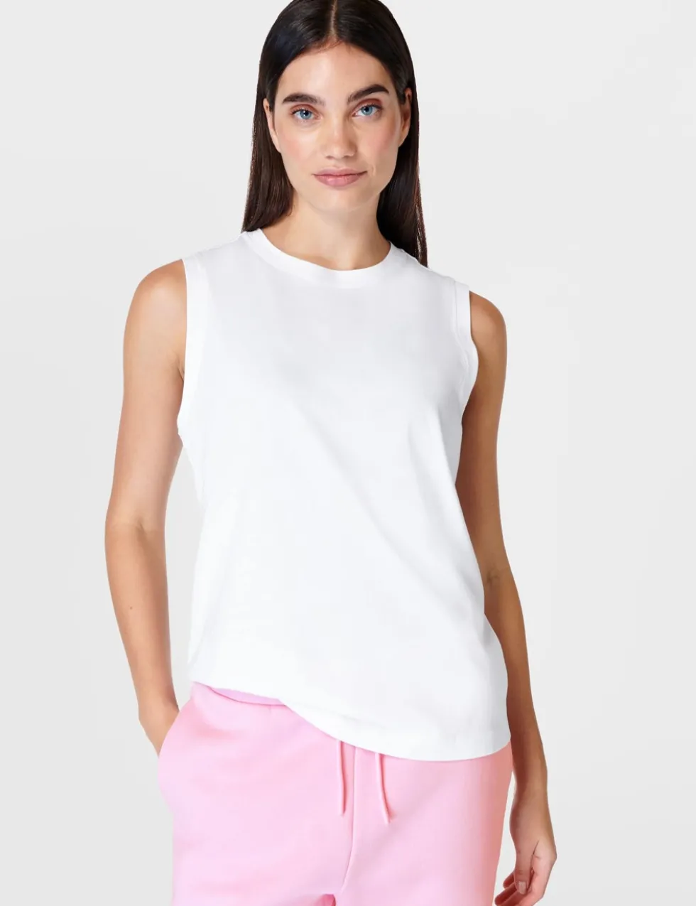 Essential Cotton Rich Crew Neck Vest Top