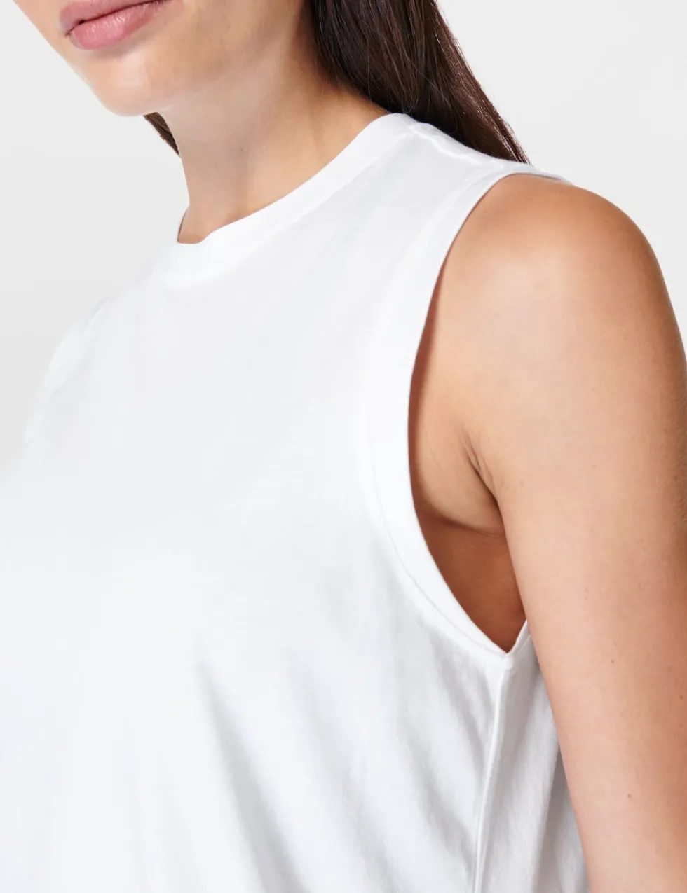 Essential Cotton Rich Crew Neck Vest Top