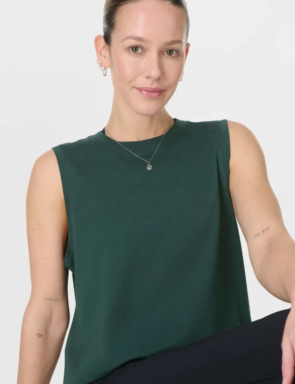 Essential Cotton Rich Crew Neck Vest Top