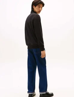 Essential Cotton Rich Half Zip Fleece Jumper