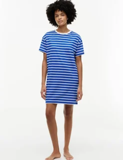 Essential Pure Cotton Striped Nightdress