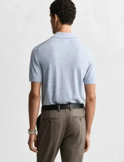 Extra Fine Merino Wool Knitted Polo Shirt