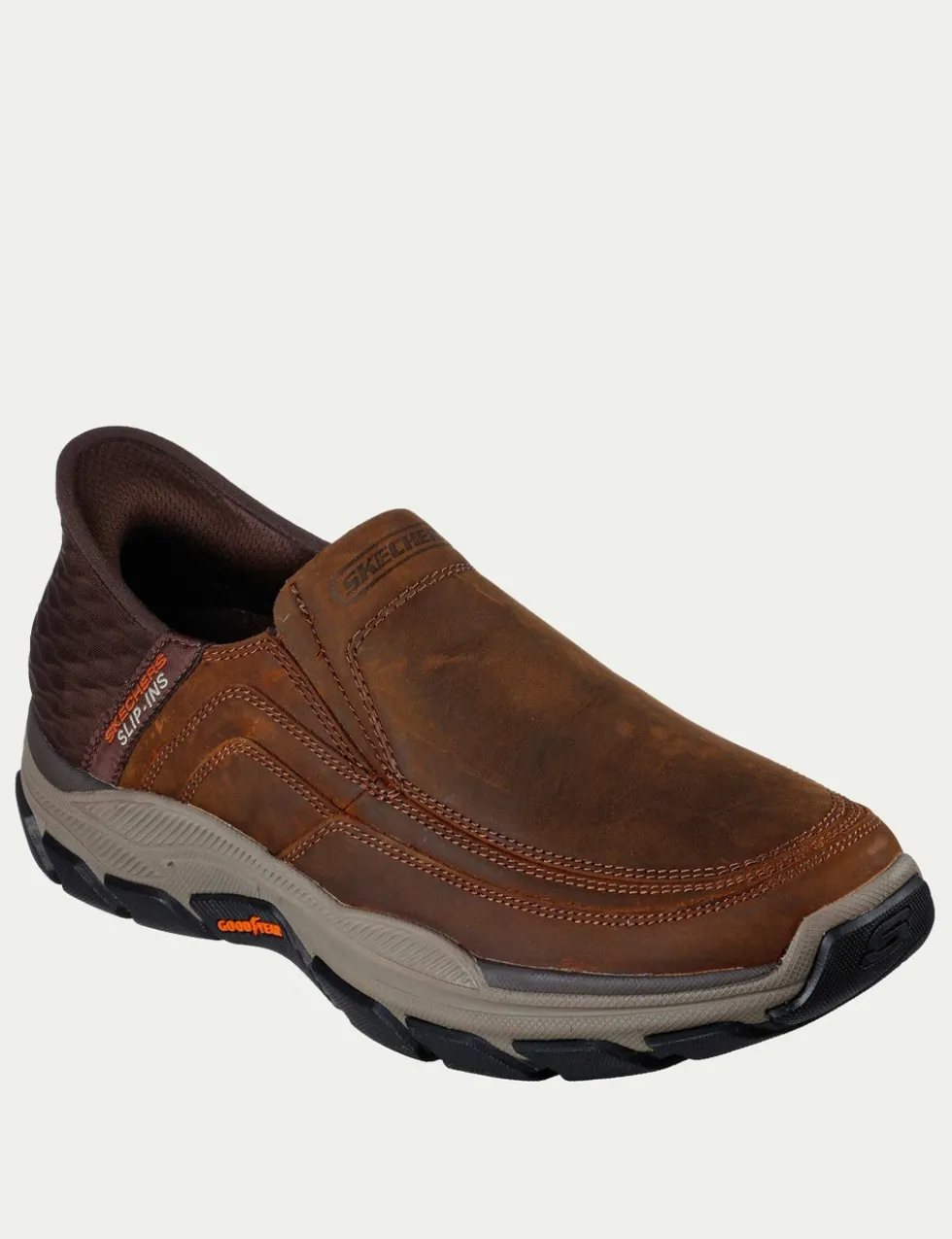 Extra Wide Fit Respected Elgin Slip-ins Leather Trainers