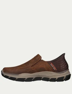 Extra Wide Fit Respected Elgin Slip-ins Leather Trainers