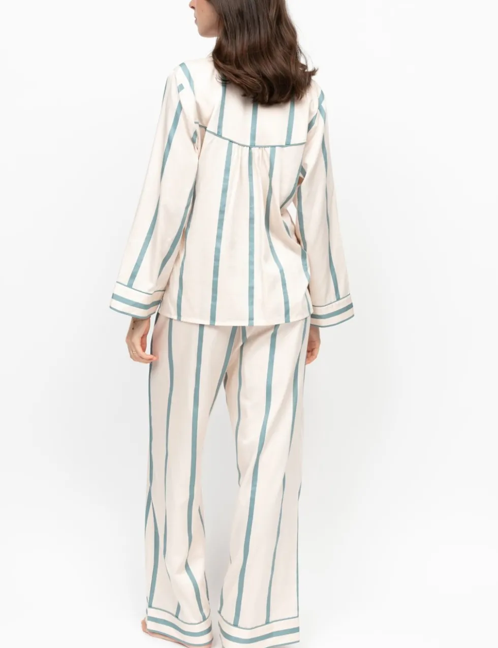 Fable And Eve Cotton Modal Striped Pyjama Set