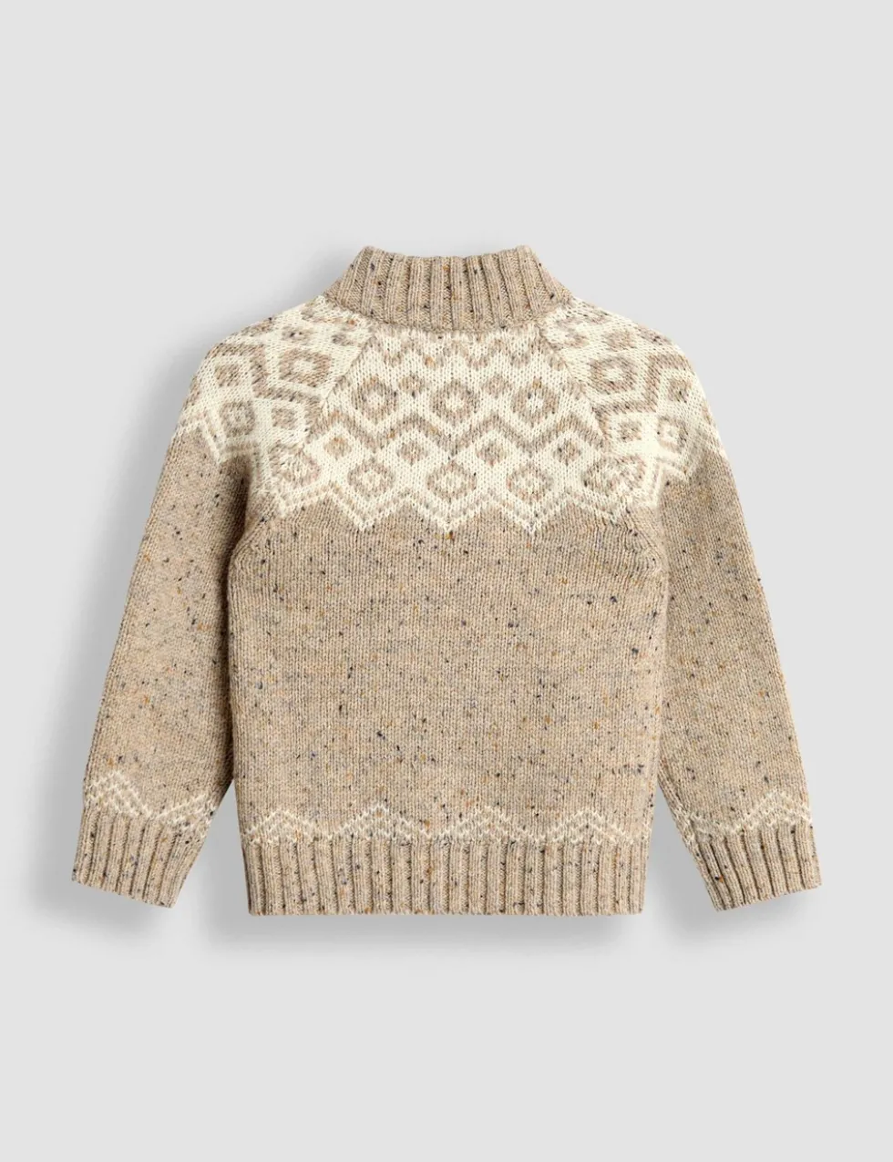 Fair Isle Half Zip Knit Jumper (1-7 Yrs)