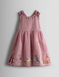 Fairground Applique Cross Back Dress (6 Mths-7 Yrs)